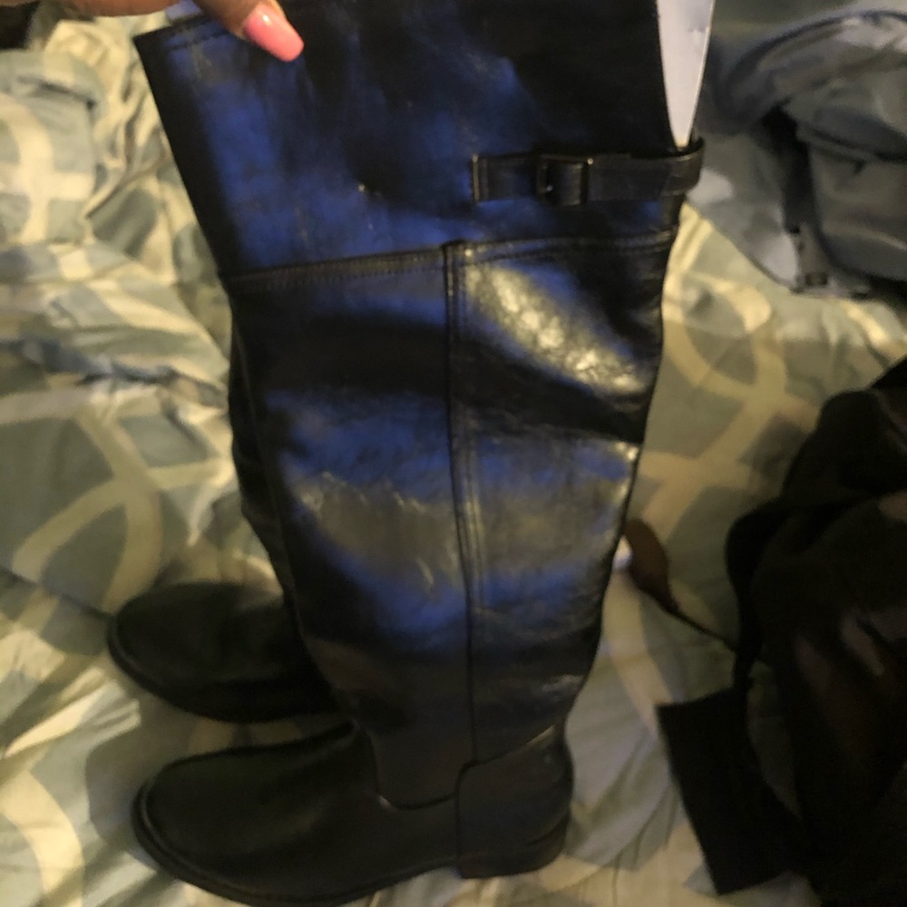 Leather Knee length winter boots